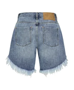 Denim Shorts|ONE TEASPOON Hollywood Frankies Long Length Denim Shorts