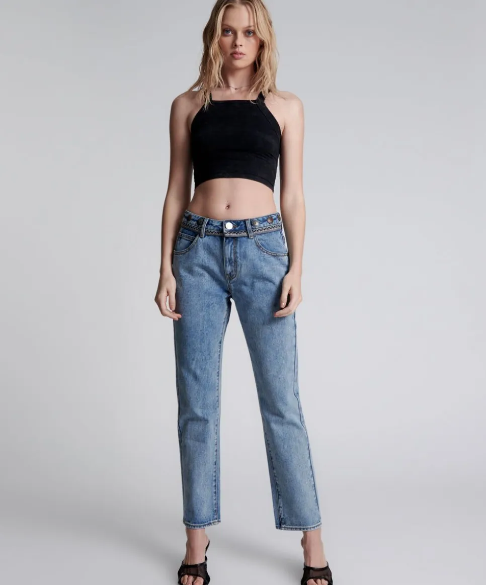 Denim Jeans|ONE TEASPOON Hollywood Hills Truckers Mid Rise Straight Leg Jeans