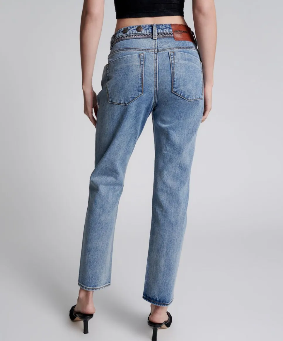 Denim Jeans|ONE TEASPOON Hollywood Hills Truckers Mid Rise Straight Leg Jeans