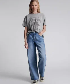Denim Jeans|ONE TEASPOON Hollywood Jackson Mid Waist Wide Leg Jeans