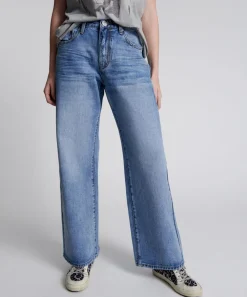 Denim Jeans|ONE TEASPOON Hollywood Jackson Mid Waist Wide Leg Jeans