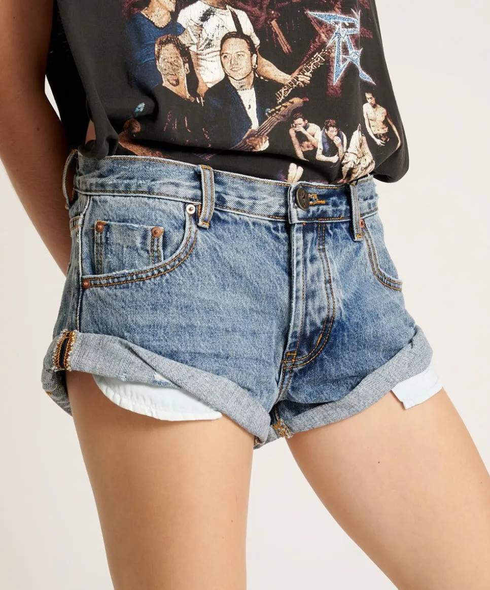 Denim Shorts|ONE TEASPOON Hollywood Low Waist Bandit Denim Shorts