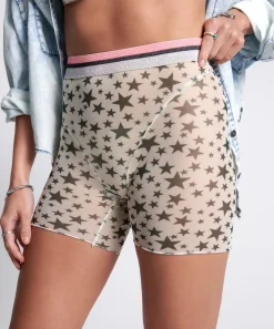 Bottoms|ONE TEASPOON Iggie Star Bike Shorts