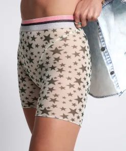 Bottoms|ONE TEASPOON Iggie Star Bike Shorts