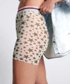 Bottoms|ONE TEASPOON Iggie Star Bike Shorts
