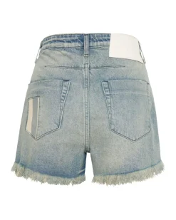 Denim Shorts|ONE TEASPOON Jailbird Le Wolves Mid Waist Denim Shorts