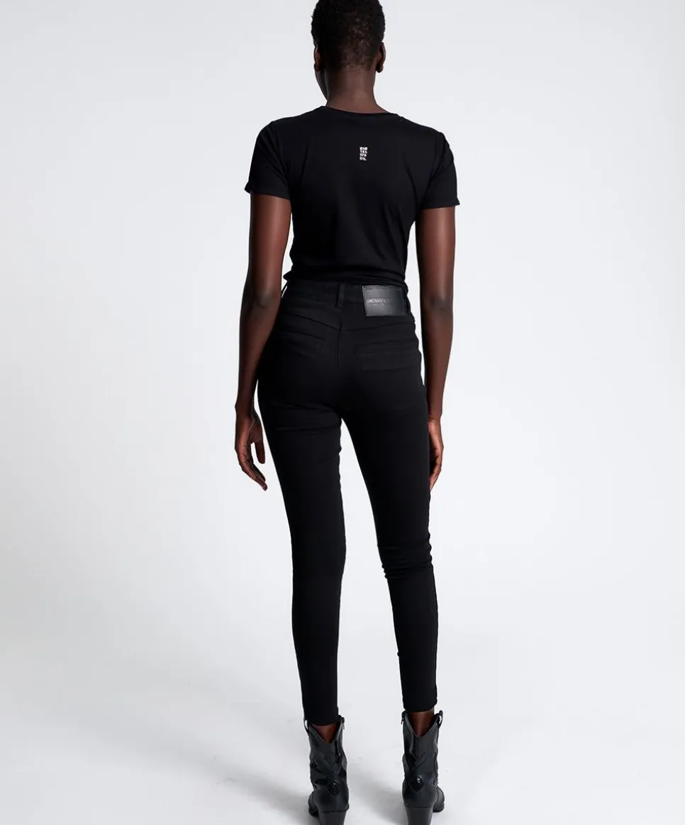Denim Jeans|ONE TEASPOON Jett Black Preachers High Waist Skinny Jeans