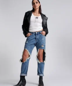 Denim Jeans|ONE TEASPOON Johnny Blue Messed Up Saints Boyfriend Jeans