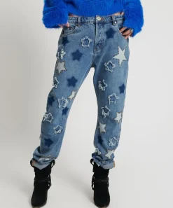 Denim Jeans|ONE TEASPOON Johnny Blue Star Saints Boyfriend Jeans