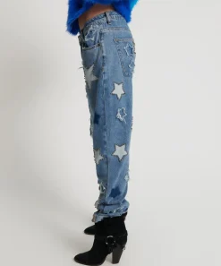 Denim Jeans|ONE TEASPOON Johnny Blue Star Saints Boyfriend Jeans
