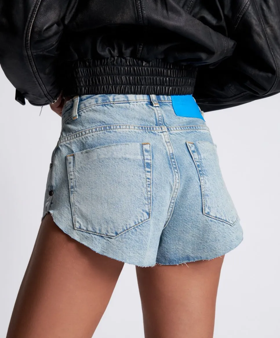 Denim Shorts|ONE TEASPOON Kansas Acid The One Fitted Cheeky Denim Shorts