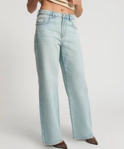 Denim Jeans|ONE TEASPOON Kansas Blue Jackson Mid Waist Wide Leg Jeans