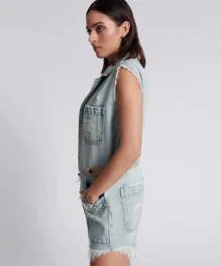 Denim Jumpsuits|ONE TEASPOON Kansas Blue Palisades Overall