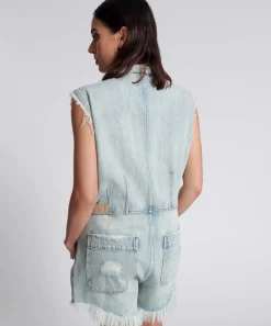 Denim Jumpsuits|ONE TEASPOON Kansas Blue Palisades Overall