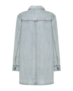 Midi & Maxi Dresses|ONE TEASPOON Kansas Blue Trucker Shirt Dress