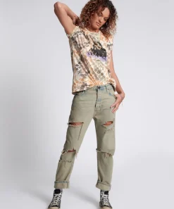 Denim Jeans|ONE TEASPOON Khaki Haze Bandits Relaxed Jeans