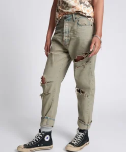 Denim Jeans|ONE TEASPOON Khaki Haze Bandits Relaxed Jeans