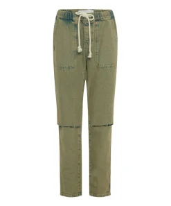 Denim Jeans|ONE TEASPOON Khaki Haze Shabbies Drawstring Boyfriend Jeans