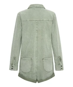 Denim Jumpsuits|ONE TEASPOON Khaki Logo Jacquard Prophecy Jumpsuit