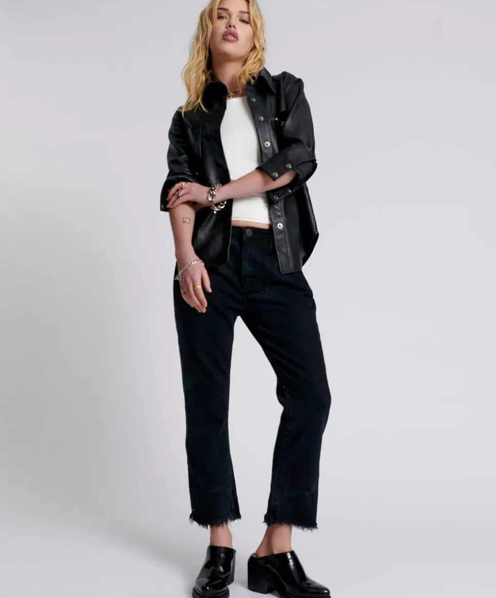 Denim Jeans|ONE TEASPOON Kicks Mid Waist Kick Flare Jeans