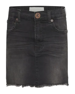 Clothing|ONE TEASPOON Kids Black Punk 2020 Mini High Waist Denim Skirt