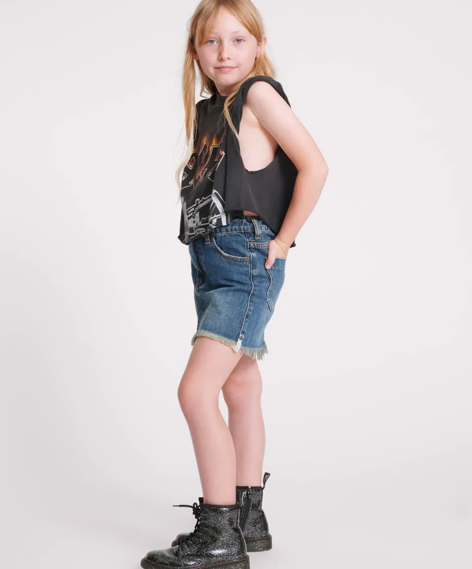 Clothing|ONE TEASPOON Kids Dirty Indigo 2020 Mini High Waist Denim Skirt