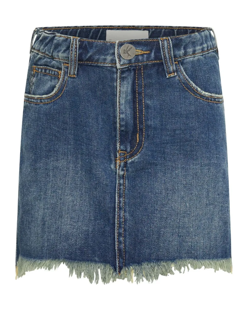 Clothing|ONE TEASPOON Kids Dirty Indigo 2020 Mini High Waist Denim Skirt