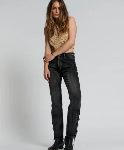 Denim Jeans|ONE TEASPOON Laced Awesome Baggies High Waist Straight Leg Jeans