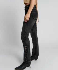 Denim Jeans|ONE TEASPOON Laced Awesome Baggies High Waist Straight Leg Jeans