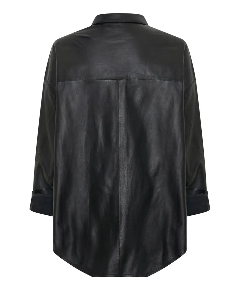 Leather Jackets|ONE TEASPOON Last Kiss Leather Daria Shacket