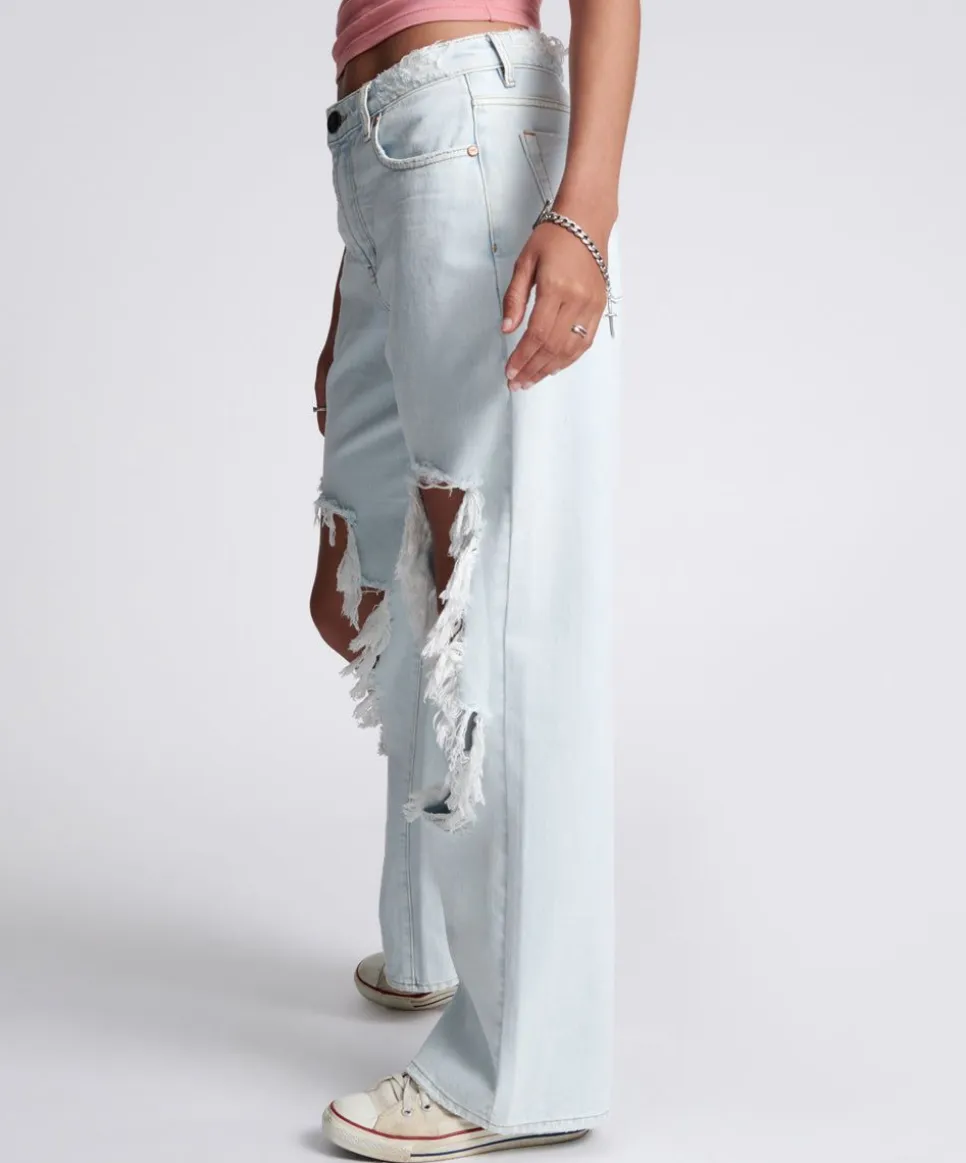 Denim Jeans|ONE TEASPOON Le Surf Jackson Mid Waist Wide Leg Jeans