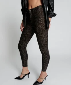 Denim Jeans|ONE TEASPOON Leopard Preachers High Waist Skinny Jeans
