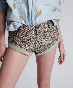 Bottoms|ONE TEASPOON Leopard Print Leather Low Waist Bandits