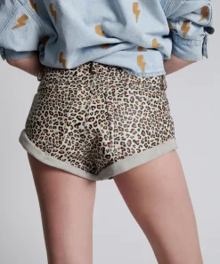 Bottoms|ONE TEASPOON Leopard Print Leather Low Waist Bandits
