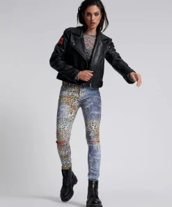 Denim Jeans|ONE TEASPOON Leoparty Freebirds Ii High Waist Skinny Jeans