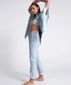 Denim Jeans|ONE TEASPOON Lightning Bolt Awesome Baggies High Waist Straight Jeans