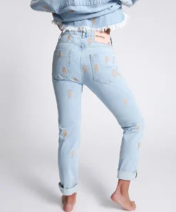 Denim Jeans|ONE TEASPOON Lightning Bolt Awesome Baggies High Waist Straight Jeans