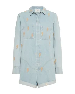 Denim Jumpsuits|ONE TEASPOON Lightning Bolt Prophecy Jumpsuit