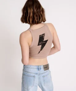 Tees & Tanks|ONE TEASPOON Lightning Bolt Rally Tank