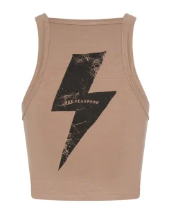 Tees & Tanks|ONE TEASPOON Lightning Bolt Rally Tank