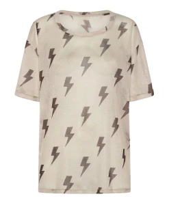 Tees & Tanks|ONE TEASPOON Lightning Strikes Mesh Tee Shirt