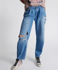 Denim Jeans|ONE TEASPOON Linear Blue Smiths Trouser Jeans