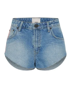 Denim Shorts|ONE TEASPOON Linear Blue The One Fitted Cheeky Denim Shorts