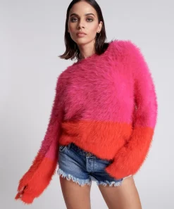 Knitwear|ONE TEASPOON Lost Signal Colour Block Sweater