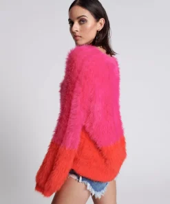 Knitwear|ONE TEASPOON Lost Signal Colour Block Sweater