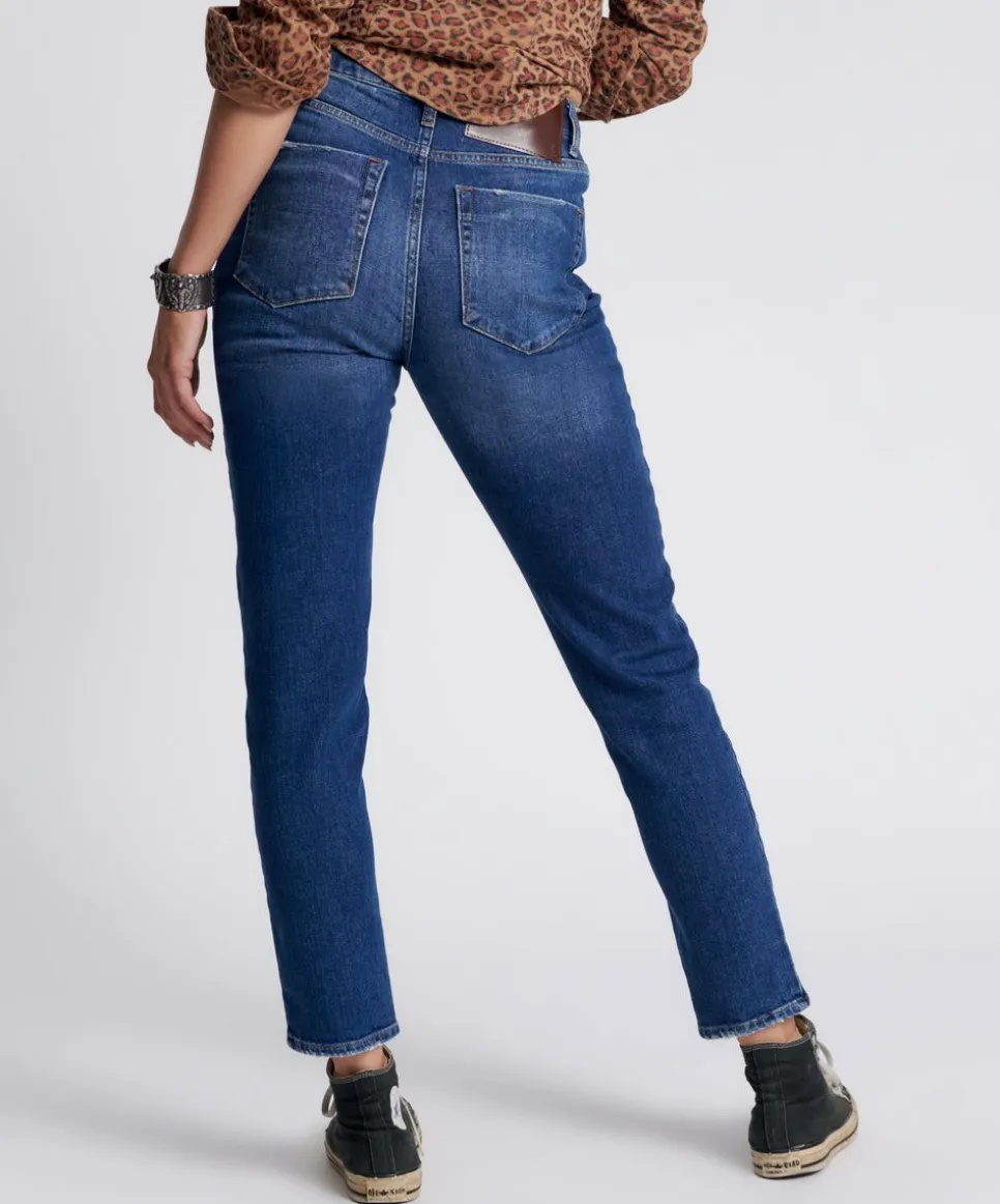 Denim Jeans|ONE TEASPOON Luxe Power Blue Legend High Waist Mom Jeans
