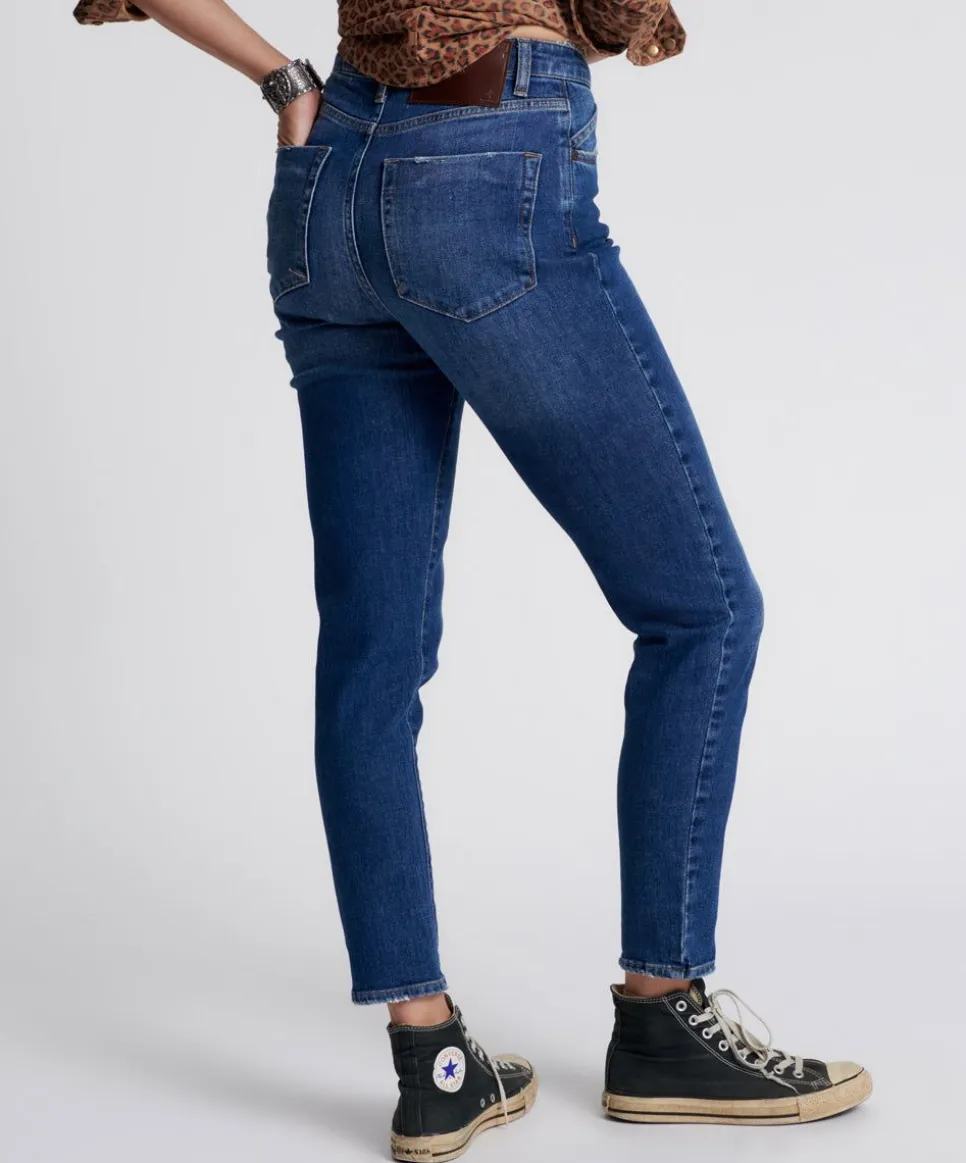 Denim Jeans|ONE TEASPOON Luxe Power Blue Legend High Waist Mom Jeans