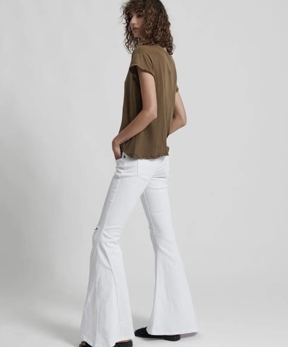 Denim Jeans|ONE TEASPOON Luxe White Marines