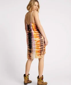 Mini Dresses|ONE TEASPOON Make Waves Hand Dyed Satin Slip Dress