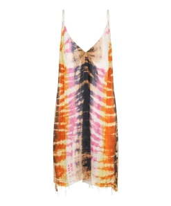Mini Dresses|ONE TEASPOON Make Waves Hand Dyed Satin Slip Dress